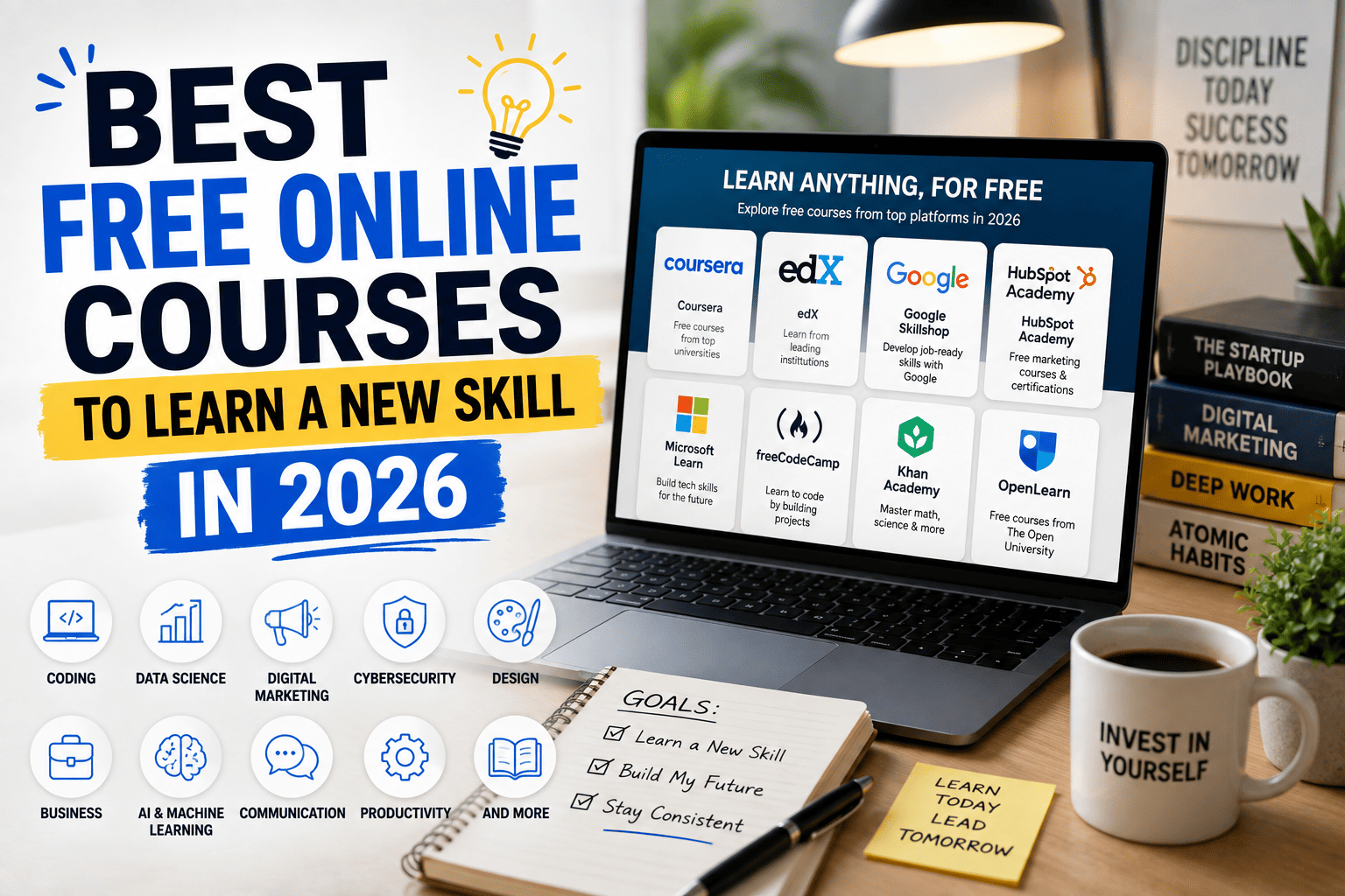 Best Free Online Courses to Learn Skills in 2026