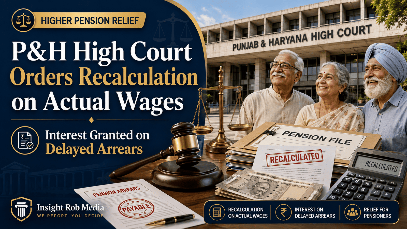 Punjab & Haryana HC Orders EPFO Higher Pension Recalculation