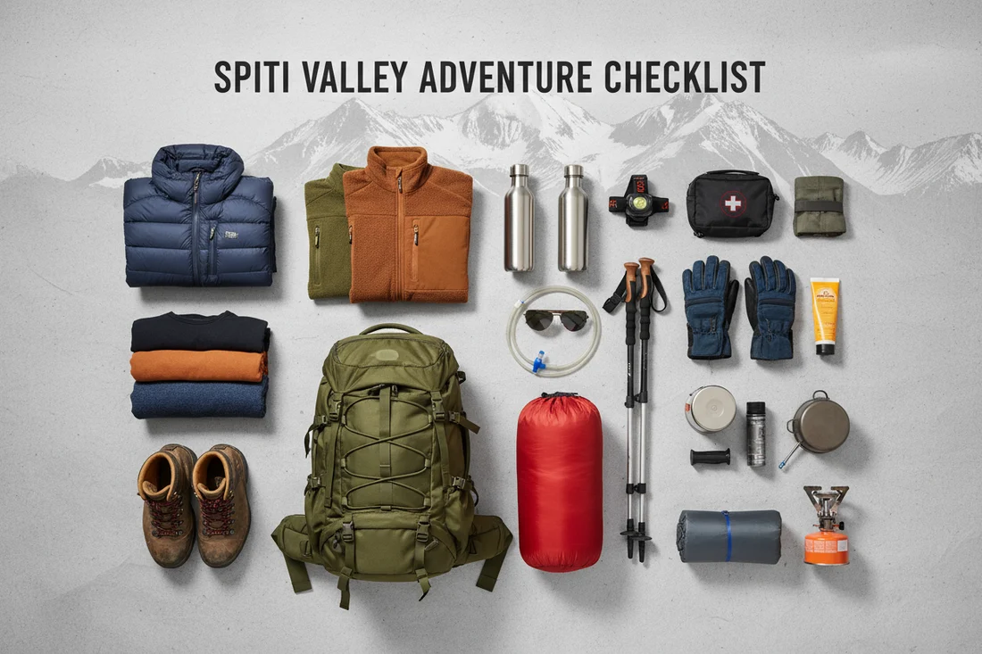 Spiti Valley Packing List Complete Checklist for Your Road Trip