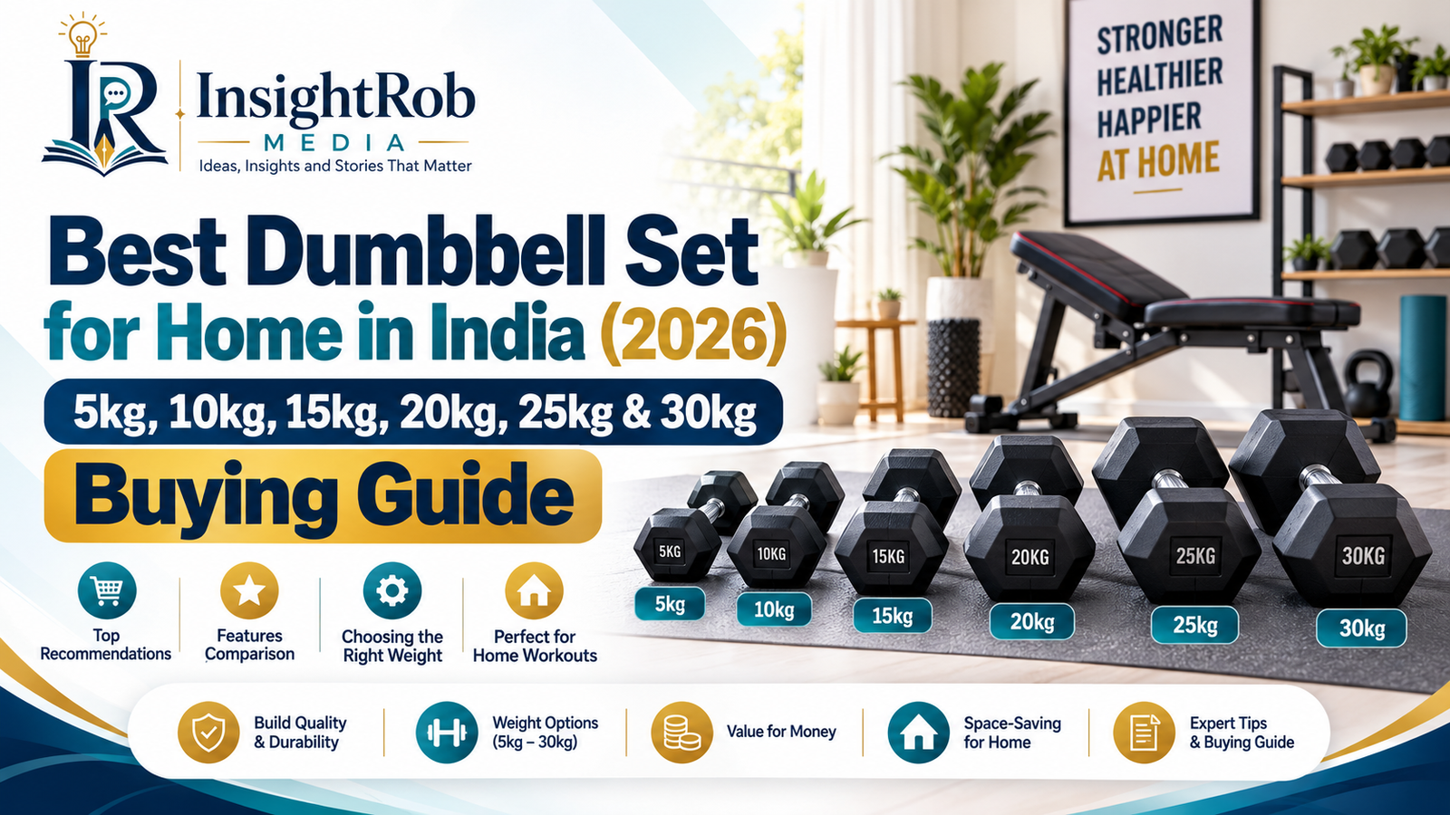 Best Dumbbell Set for Home in India (2026) – Buying Guide