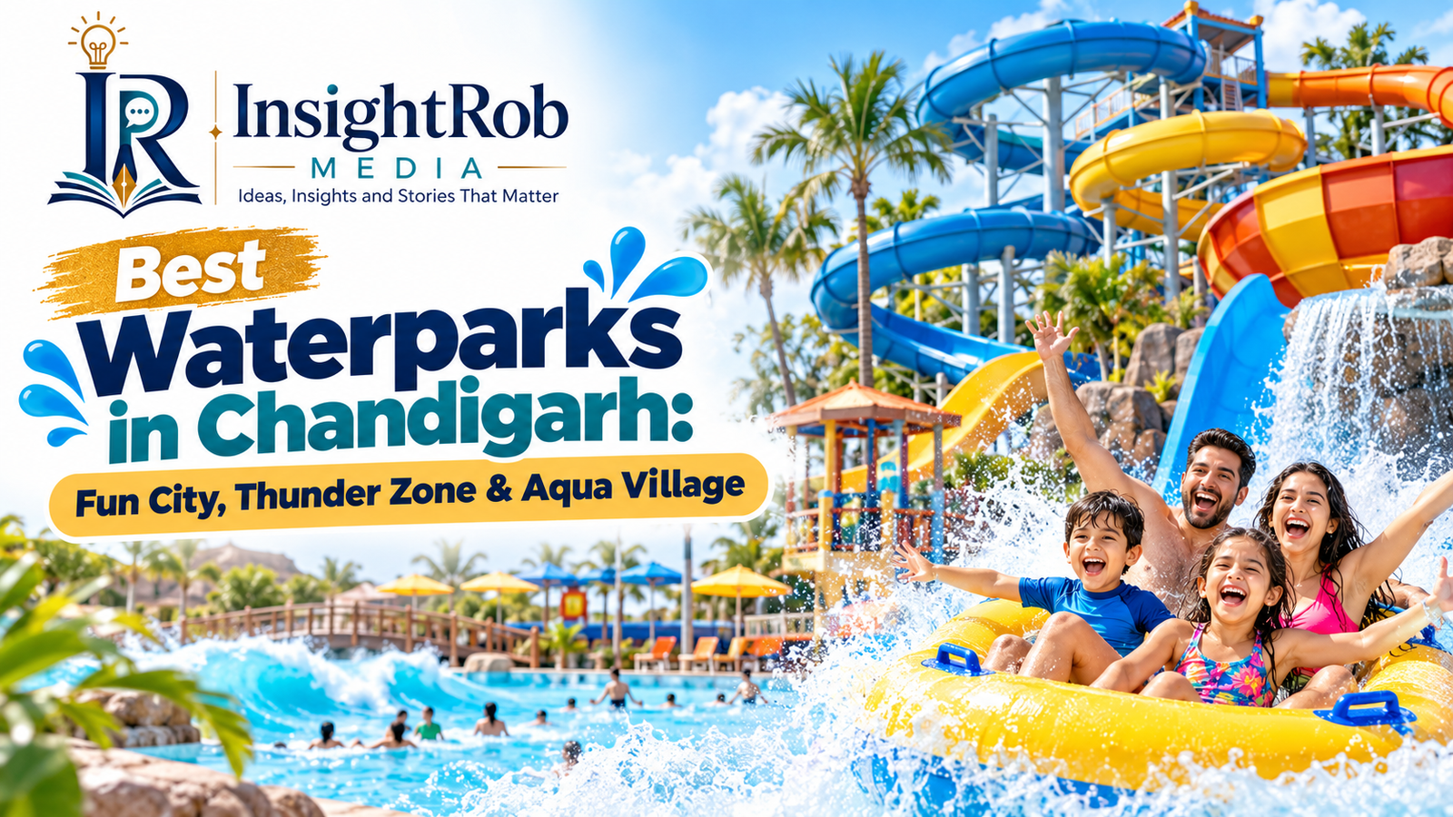 Best Waterparks in Chandigarh: Fun City, Thunder Zone & Aqua Village