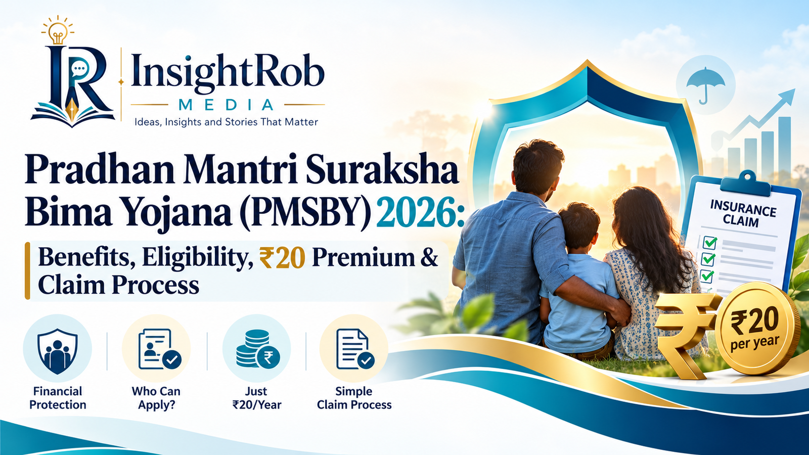 Pradhan Mantri Suraksha Bima Yojana (PMSBY) 2026: Benefits, Eligibility, ₹20 Premium & Claim Process